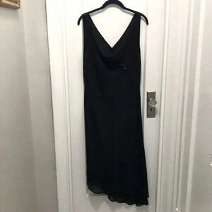 Vintage DOLLAR Women’s Dressy Black Dress with Shawl‎ 3X